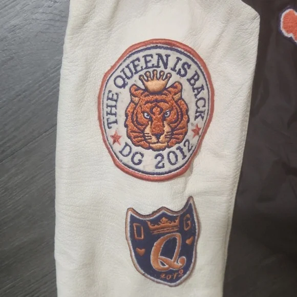 Floral and Black with Leather Sleeve Kids Jacket Size 3 - Picture 8 of 13